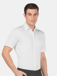 Arrow Men White Printed Casual Shirt