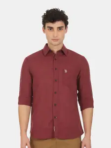 U.S. Polo Assn. U S Polo Assn Men Red Casual Shirt