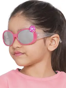 Carlton London Girls Grey Lens & Pink Square Sunglasses CLSG071