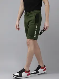 U.S. Polo Assn. Men Mid-Rise Casual Shorts With Side Striped Detail