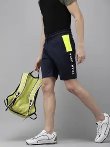 U.S. Polo Assn. U S Polo Assn Men Typography Printed Slim Fit Shorts