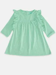 Pantaloons Baby Green A-Line Dress
