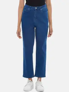 People Women Blue Mom Fit Jeans
