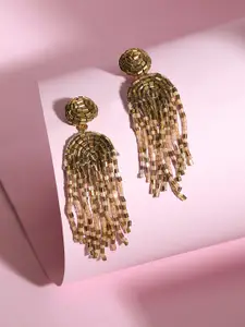 Rubans Voguish Women Gold-Toned Classic Jhumkas Earrings