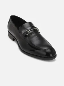Allen Solly Men Black Solid Formal Slip-On Shoes