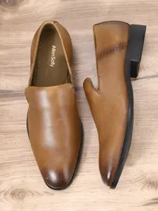 Allen Solly Men Brown Formal Slip On Shoes