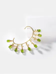 SHAYA Gold-Toned Contemporary Ear Cuff Earrings