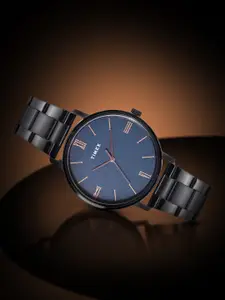 Timex Men Blue Brass Dial & Black Analogue Watch TWTG80SMU09