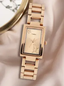 Timex Women Rose Gold-Toned Analogue Watch - TWEL11303