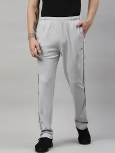 Proline Active Men Grey Solid Cotton Track Pants