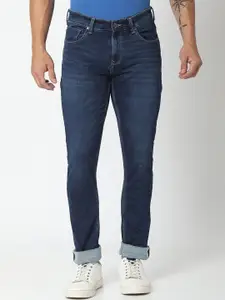 SPYKAR Men Blue Slim Fit Low-Rise Light Fade Jeans