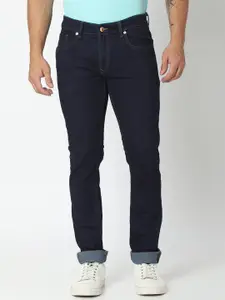 SPYKAR Men Blue Cotton Regular Fit Narrow Length Jeans