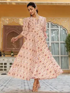 Ambraee Floral Printed Maxi Dress