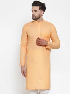 Jompers Men Orange Kurta