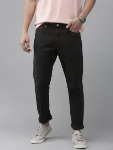 U.S. Polo Assn. U S Polo Assn Men Solid Slim Fit Smart Casual Trousers