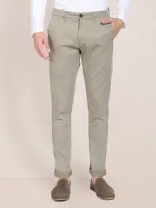 U.S. Polo Assn. Men Olive Green Slim Fit Trousers