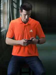 ADIDAS AEROREADY Polo Collar Sports T-shirt
