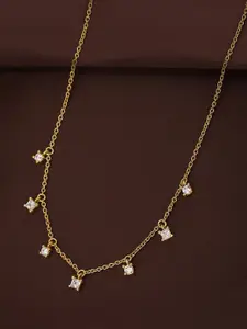 VANBELLE White Gold-Plated Sterling Silver Handcrafted Necklace