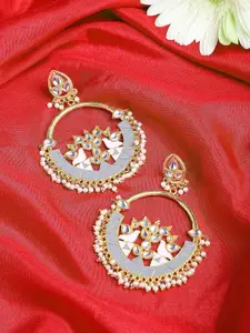Yellow Chimes Women  Gold-Toned Contemporary Chandbalis Earrings