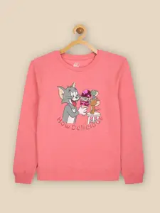 Kids Ville Tom & Jerry Printed Sweatshirt For Kids Girls