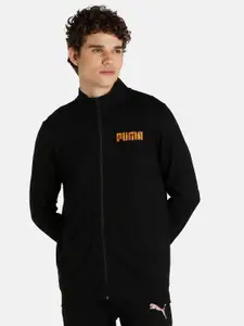 Puma Men Slim Fit Brand Logo Sporty Jacket