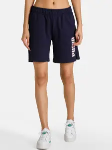 Puma Camo Graphic Logo Relaxed Fit Sports Shorts