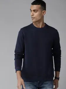 Van Heusen Men Navy Blue Sweatshirt