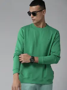 Van Heusen Men Green Sweatshirt