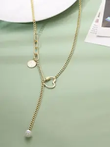 Kashwini Brass Gold-Plated Layered Necklace