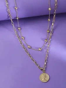 kashwini Gold-Plated Layered Necklace