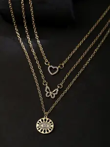 kashwini Gold-Toned Brass Gold-Plated Necklace