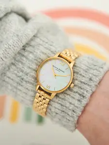 OLIVIA BURTON LONDON Women White Mother of Pearl Analogue Watch OB16MOP01