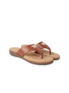XE Looks Women Tan Buckles Flats