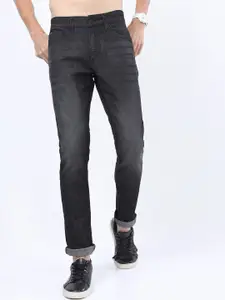 KETCH Men Charcoal Slim Fit Light Fade Stretchable Jeans