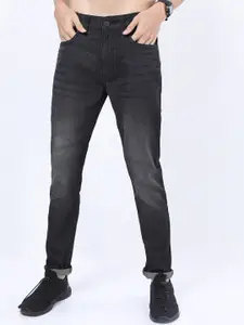 KETCH Men Charcoal Tapered Fit Stretchable Jeans