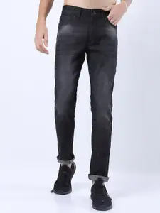 KETCH Men Charcoal Slim Fit Mid-Rise Light Fade Stretchable Jeans