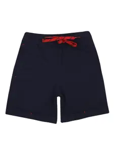 PROTEENS Boys Blue Cotton Solid Shorts