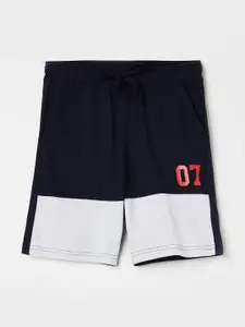 Fame Forever by Lifestyle Boys Navy Blue Colourblocked Shorts