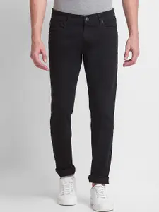 GIORDANO Men Black Slim Fit High-Rise Stretchable Jeans