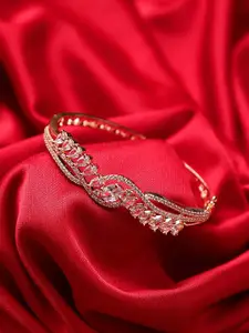 CARDINAL Women Gold-Toned Brass Antique Cuff Bracelet