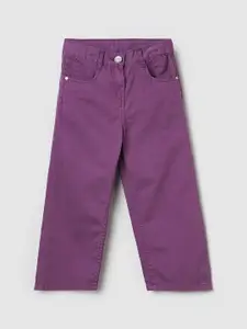 max Girls Purple Jeans
