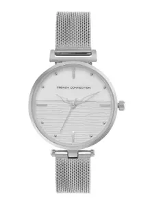 French Connection White Analog Round Dial Cherie Watch For Women