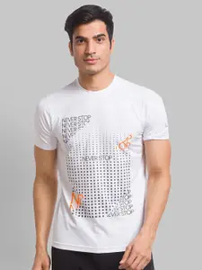Parx Men White Printed T-shirt