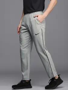 Nike Men Grey Dri-FIT Trackpants