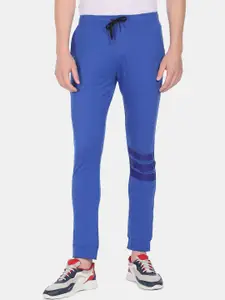 Arrow Sport Men Blue Solid Pure Cotton Straight-Fit Joggers