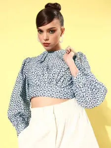 KASSUALLY White Floral Once Upon a Sleeve Top