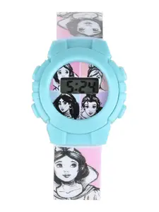 Disney Girls Multicoloured Printed Dial & Multicoloured Straps Analogue Multi Function Automatic Watch