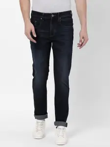 AD By Arvind Men Navy Blue Mid-Rise Slim Fit Jeans