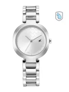 Fastrack Women Brass Dial & Stainless Steel Bracelet Style Straps Analogue Watch
