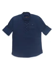 CAVIO Boys Navy Blue Casual Shirt